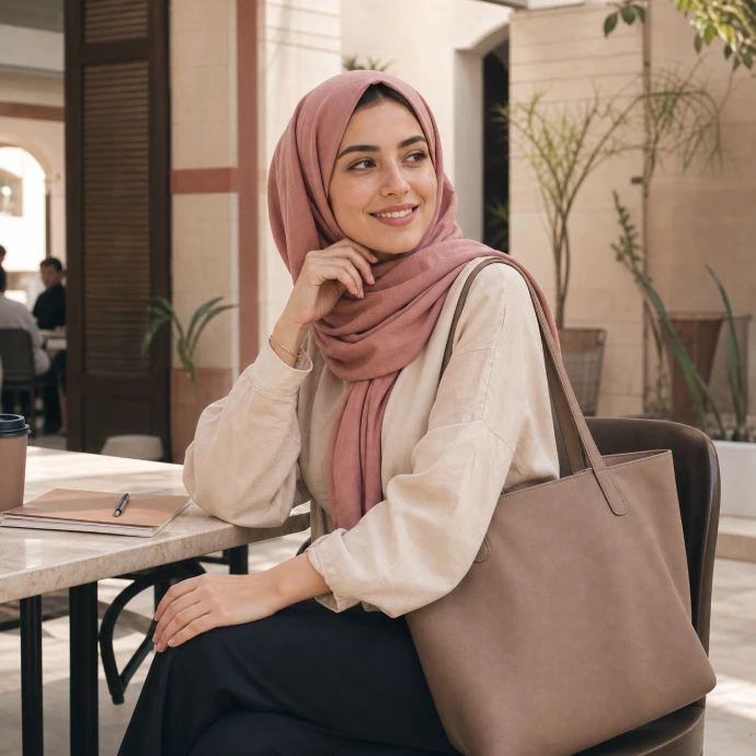 Everyday outfit with a women’s tote bag