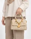 Oriana Women’s Embossed Faux Leather Top-Handle and Crossbody Bag