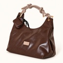Women's Soft Faux Leather Hobo Shoulder Bag Set with Zip Pouch and Mini Bag