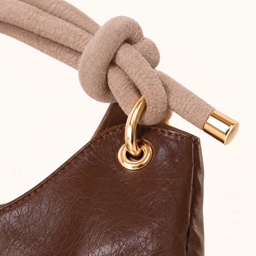 Women's Soft Faux Leather Hobo Shoulder Bag Set with Zip Pouch and Mini Bag