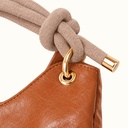 Women's Soft Faux Leather Hobo Shoulder Bag Set with Zip Pouch and Mini Bag