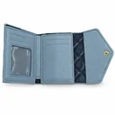 Women’s Faux Leather Envelope Wallet with Quilted Diamond Pattern