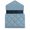 Women’s Faux Leather Envelope Wallet with Quilted Diamond Pattern