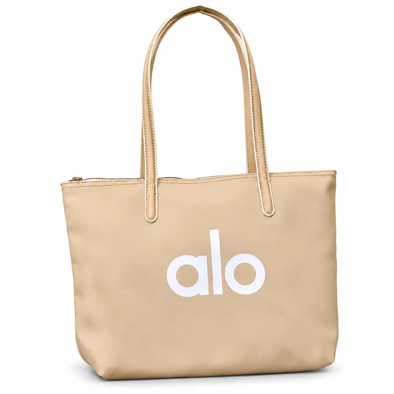 Women's Water-Resistant Polyester Tote Bag with Zip Closure