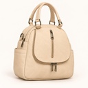 Women's Mini Faux Leather Convertible Backpack and Shoulder Bag with Multiple Pockets
