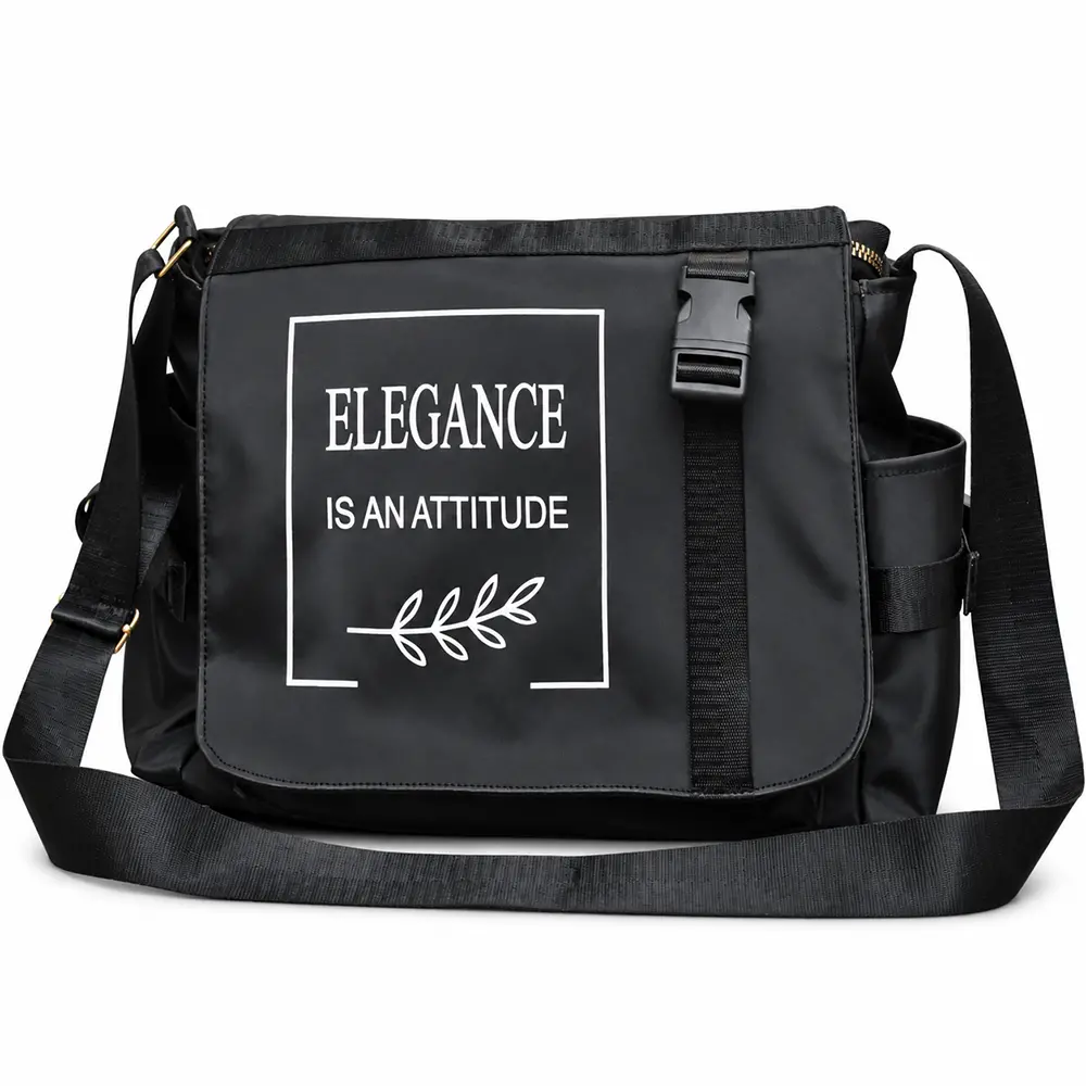 Women's Waterproof Polyester Shoulder & Crossbody Bag with Multiple Pockets